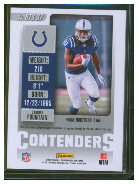 2018 Contenders Football Jersey Daurice Fountain RTS-37