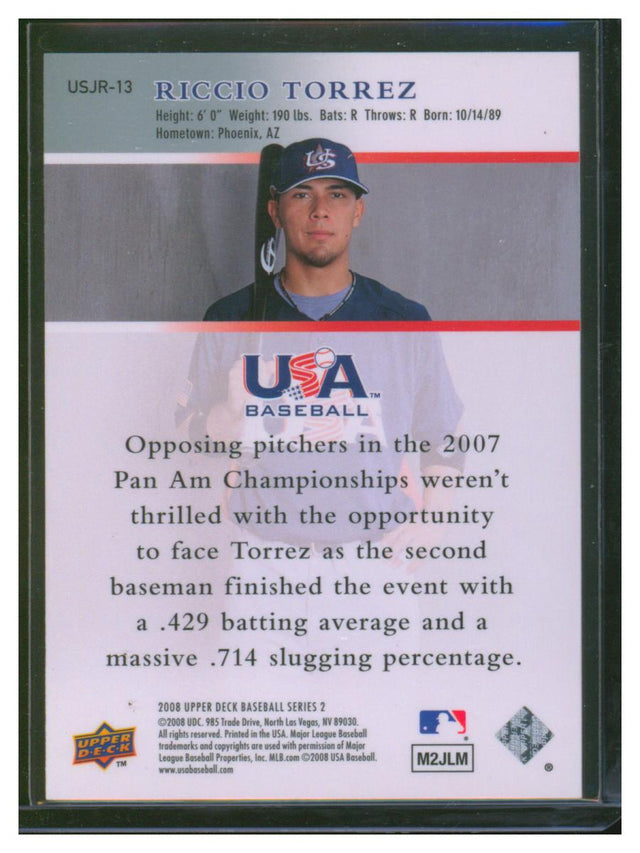 2008 Upper Deck Baseball Riccio Torrez USA-13