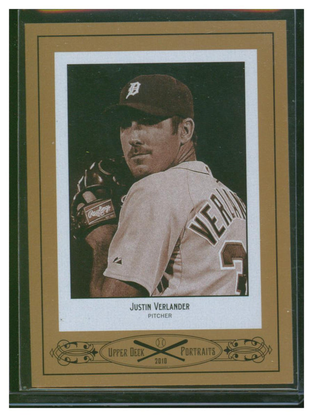 2010 Upper Deck Series 1 Baseball Portraits Justin Verlander SE-28