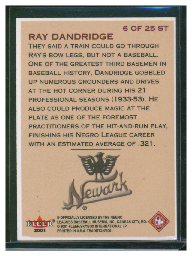 2001 Fleer Tradition Baseball Ray Dandridge 6 of 25