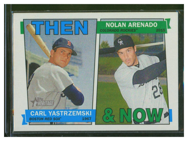 2016 Topps Heritage Baseball Carl Yastrzemski and Nolan Arenado TAN-YA