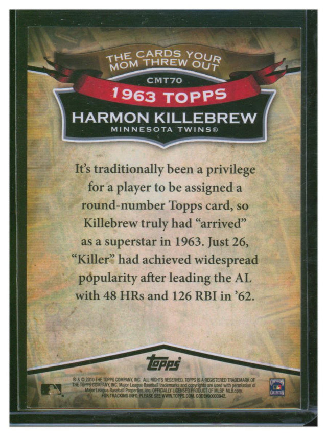 2010 Topps Baseball The Cards Your Mom Threw Out Harmon Killebrew CMT70