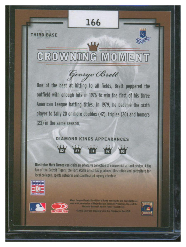 2003 Diamond Kings Baseball George Brett 166