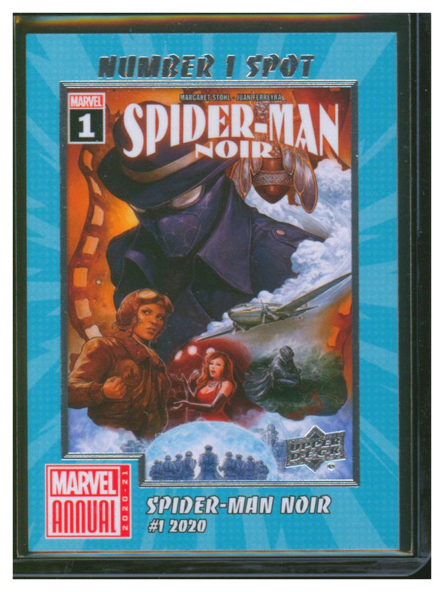 2021 Upper Deck Marvel Number 1 Spot Spider-Man Noir N1S-13