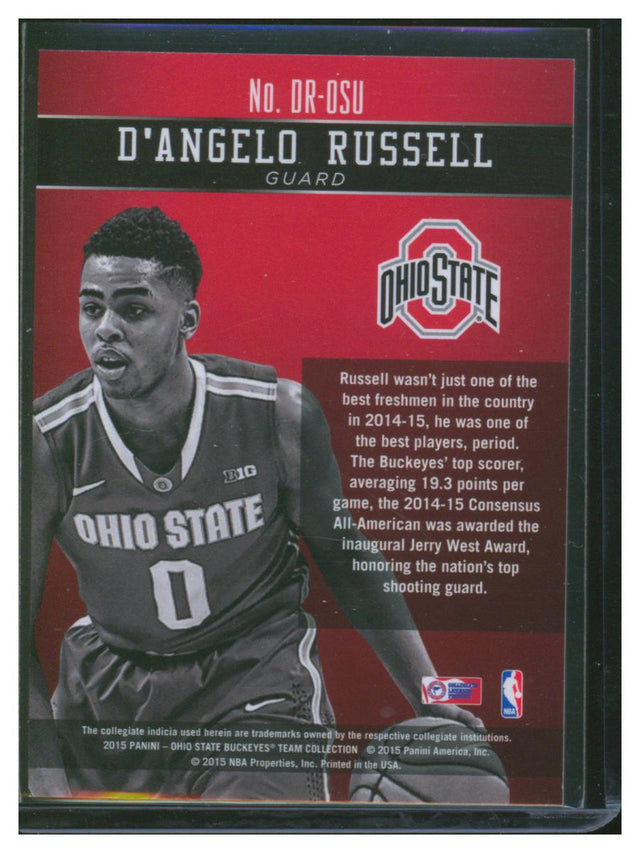 2015 Panini Ohio State Buckeyes Team Collection Honors D'Angelo Russel DR-OSU