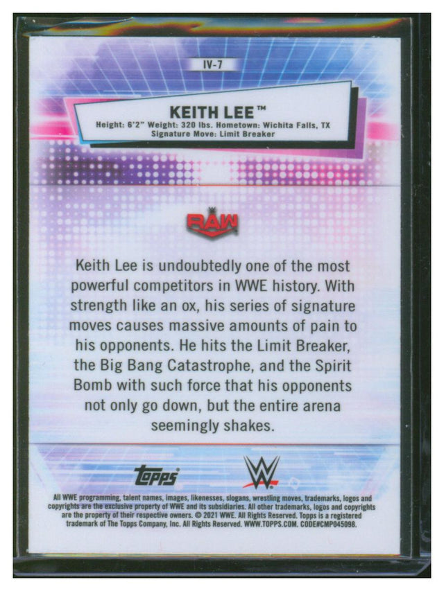 2021 Topps Chrome WWE Keith Lee IV-7