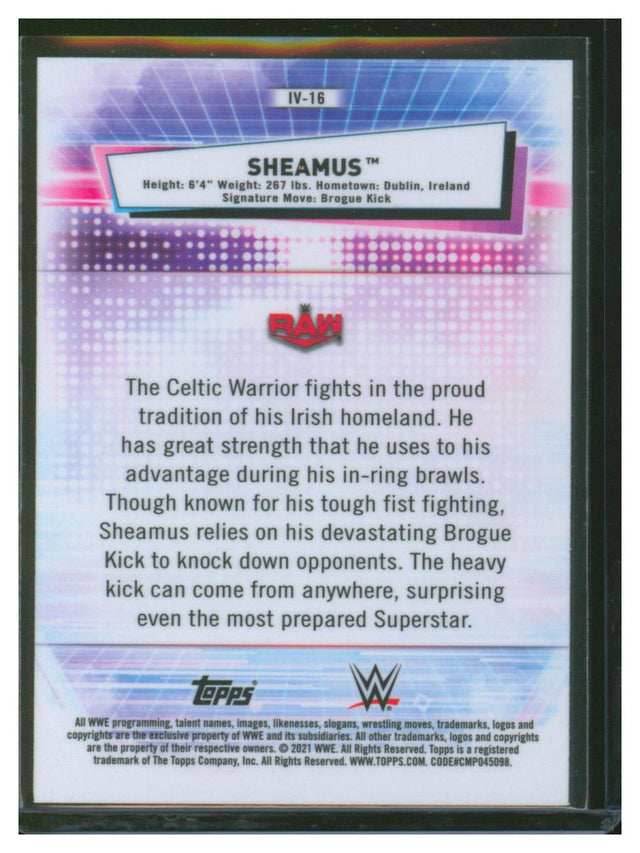 2021 Topps Chrome WWE Sheamus IV-16
