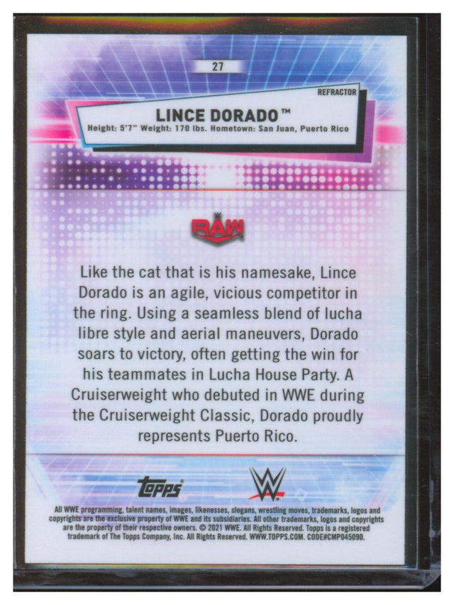 2021 Topps Chrome WWE Refractor Lince Dorado 27