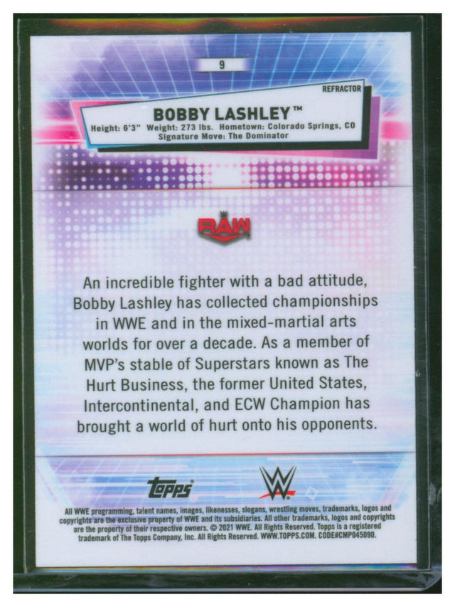 2021 Topps Chrome WWE Refractor Bobby Lashley 9