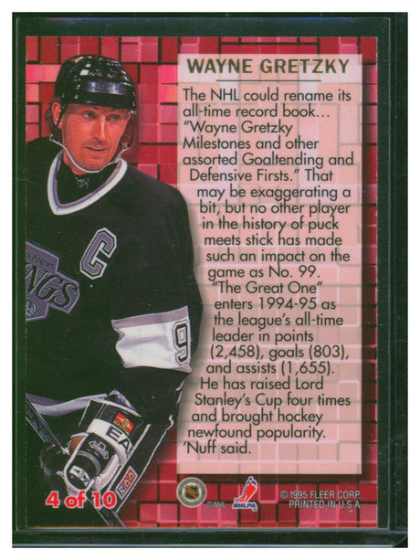 1994 Ultra Hockey Premier Pivot Wayne Gretzky 4