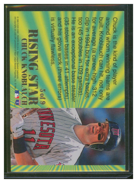 1995 Ultra Baseball Rising Star Chuck Knoblauch 5