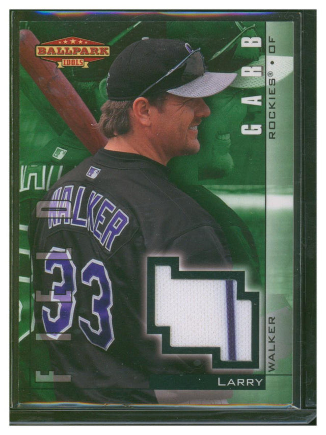 2002 Upper Deck Baseball Ballpark Idols Larry Walker FG-LW