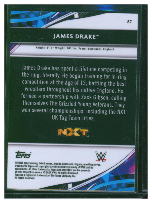 2021 Topps Finest WWE James Drake 87
