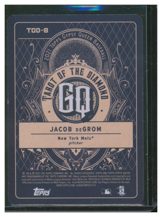2021 Gyspy Queen Baseball Tarot of the Diamond Jacob DeGrom TOD-8