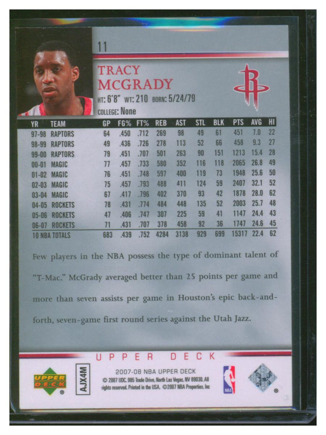 2007 Upper Deck Basketball Tracy McGrady 11