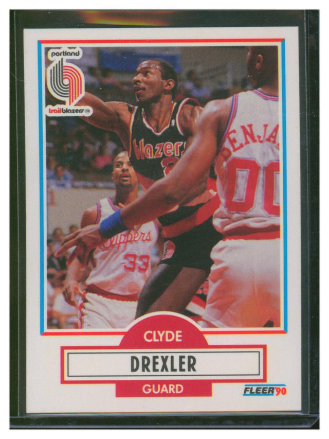 1990 Fleer Basketball Clyde Drexler 154