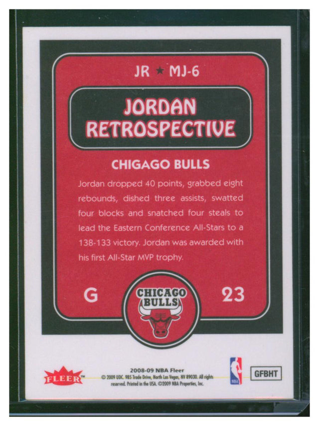 2009 Fleer Basket Ball Jordan Retrospective MJ-6