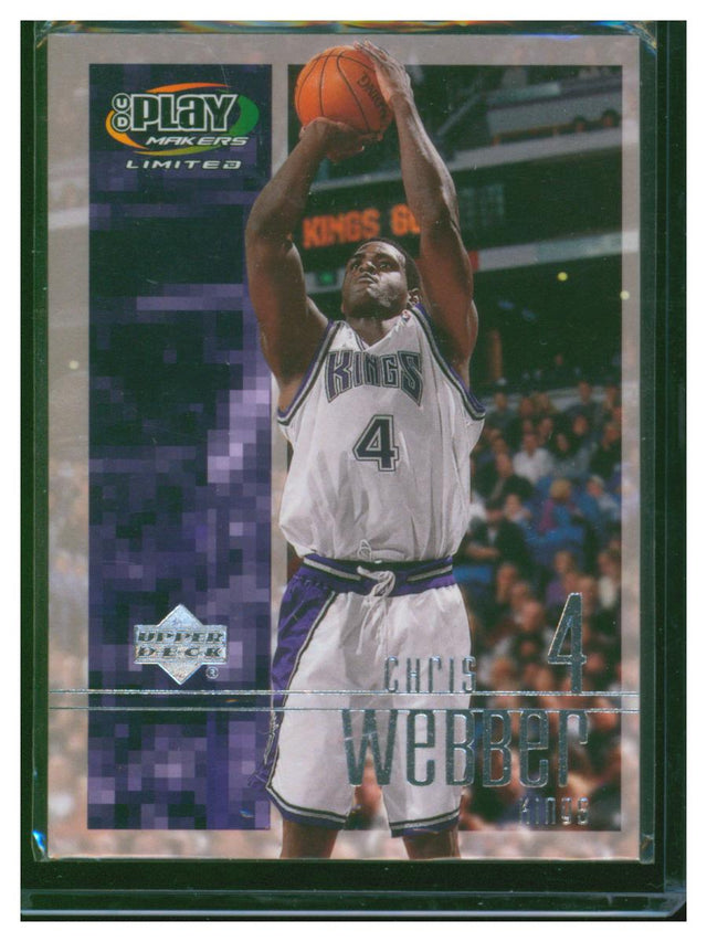 2002 Upper Deck Basketball Play Makers Chris Webber 80