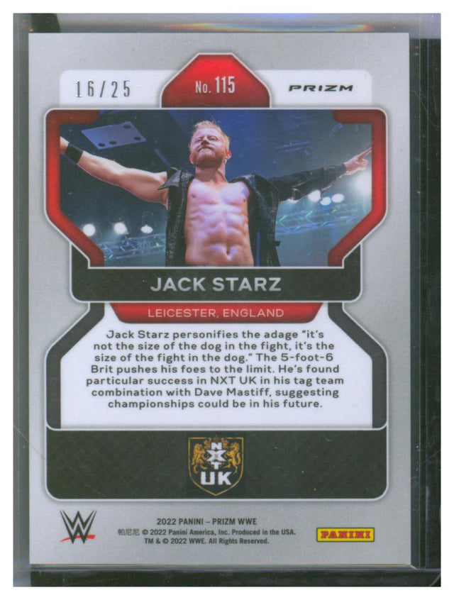 2022 Panini Prizim WWE Parallel Jack Starz 16/25