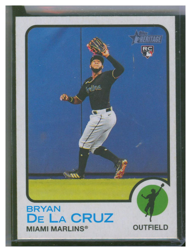2022 Topps Heritage Baseball 334 Bryan De La Cruz
