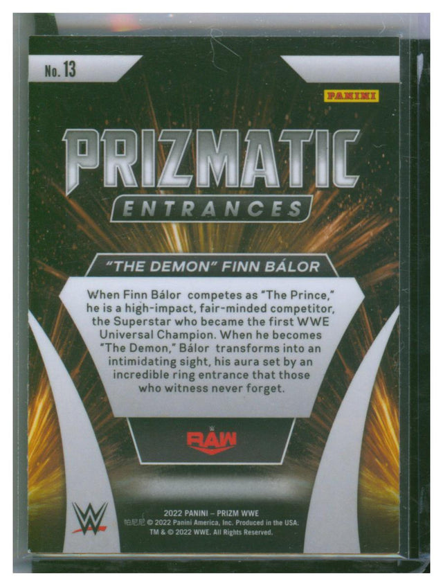 2022 Panini Prizm WWE Prizmatic Entrances 13 Finn Balor