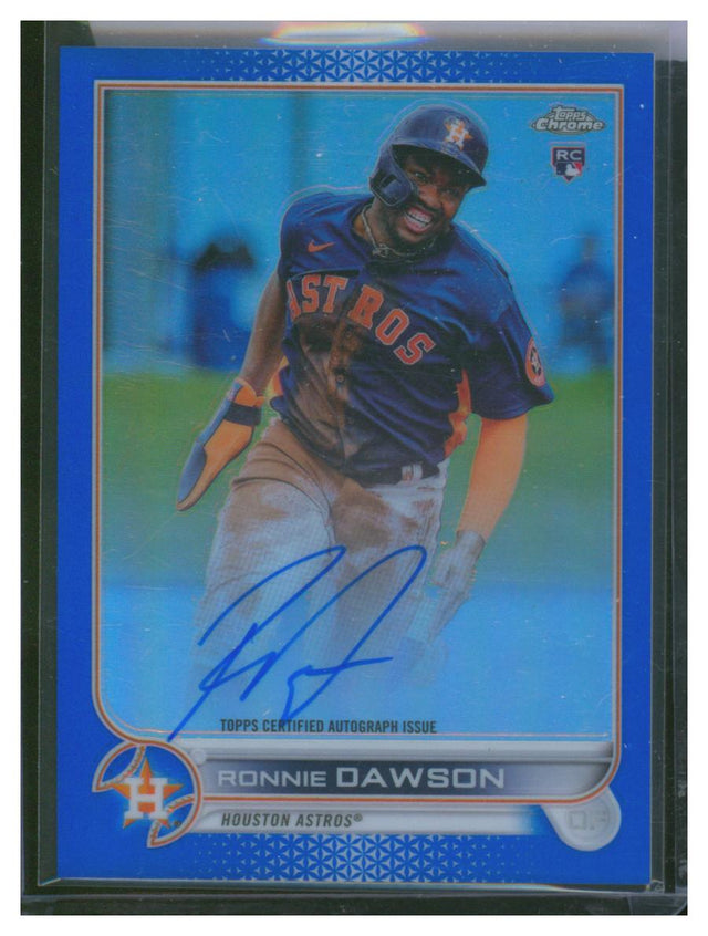 2022 Topps Chrome Baseball Refractor Blue RA-RDA Ronnie Dawson Autograph