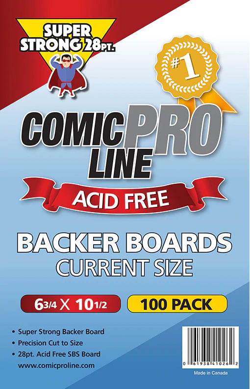 Comic Pro Line Current 28 pt Backer Boards 100 Pack – Champion City  Collectibles