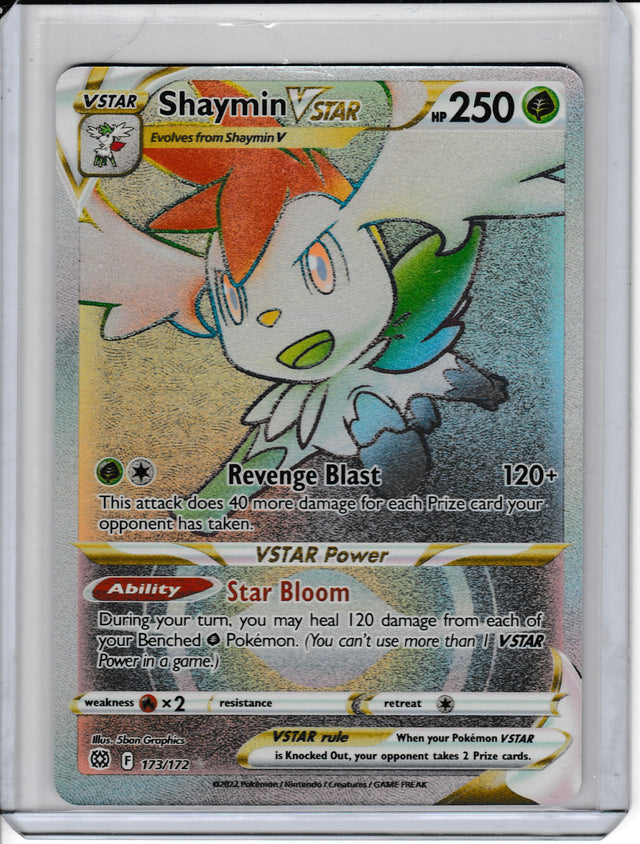 Shaymin V Brilliant Stars Pokemon Card