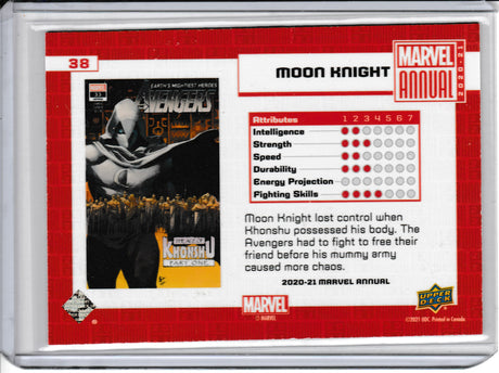2021 Upper Deck Marvel Annual Variant Tier 3 38 Moon Knight